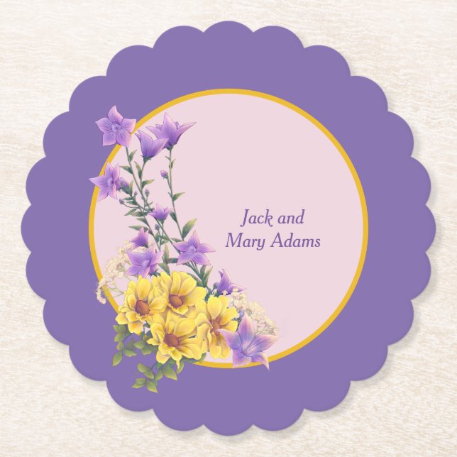 Posavasos De Papel Colección de jardines de primavera (Anverso)