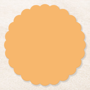 Posavasos De Papel Color sólido amarillo dorado