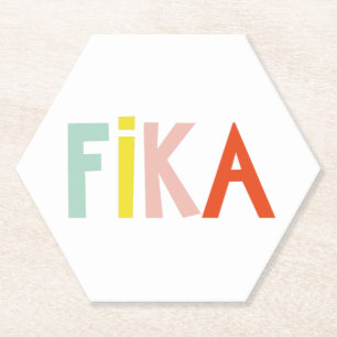 Posavasos De Papel Colores de Fika suecos