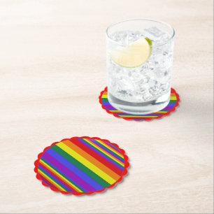 Posavasos De Papel Colores del Orgullo LGBT