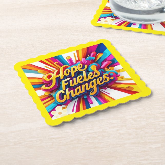 Posavasos De Papel "Comienzos brillantes" (En perspectiva)