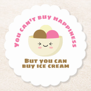 Posavasos De Papel Compra Helado