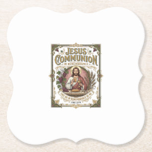 Posavasos De Papel Comunión de Jesús Comunión de Jesús Fe Cristiana V