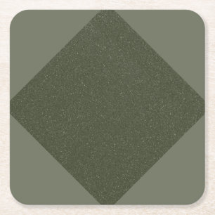 Posavasos de papel con acento de diamante verde mu