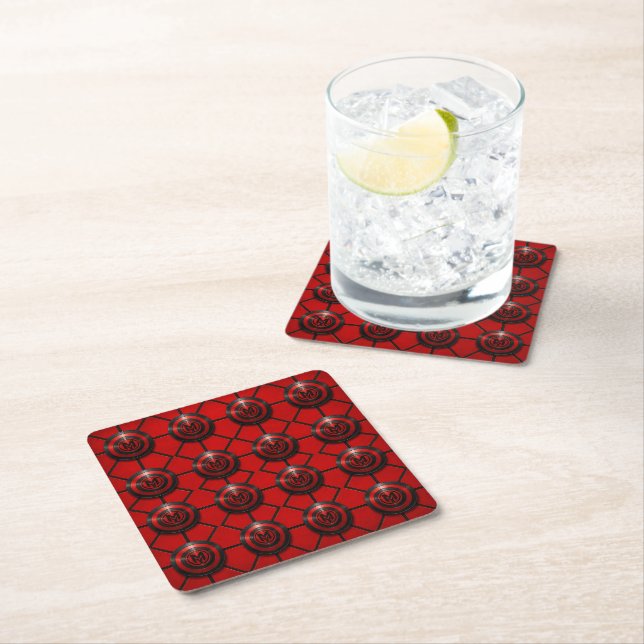 posavasos de papel con emblema de munkus/bebidas/b (In situ)