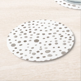 Posavasos de papel con puntos de acuarela Confeti 
