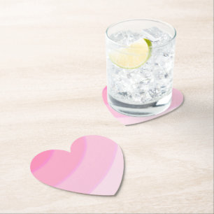 Posavasos de papel con remolinos rosados