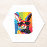 Posavasos De Papel Conejo de arte pop<br><div class="desc">Conejo de arte pop</div>