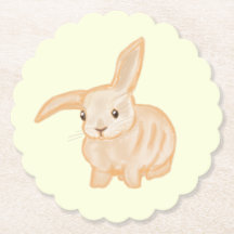 Conejo de conejo marrón lindo - transparente en am