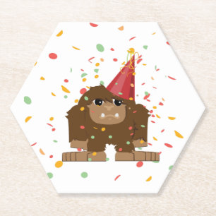Posavasos De Papel Confetti Fiesta Bigfoot