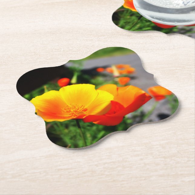 Posavasos De Papel Copa de oro (En perspectiva)