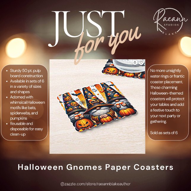 Posavasos De Papel Copas de papel de Halloween Gnomes (Subido por el creador)