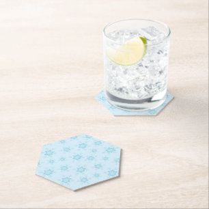 Posavasos De Papel Copos de nieve, hielo azul, helados de nieve, niev