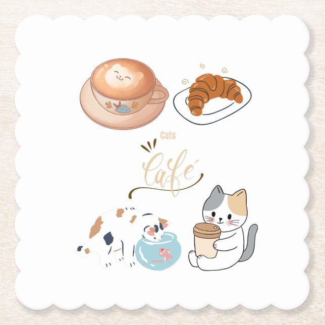 Posavasos De Papel Copos de papel (Anverso)