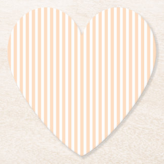 Posavasos De Papel Coral Angelskin Melocotón Pálido y Raya Blanca