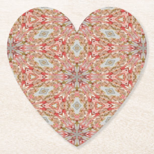 Posavasos De Papel Coral Kaleidoscope