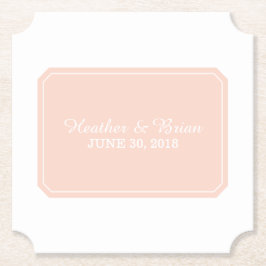 Posavasos De Papel Coral Simply Elegant Wedding