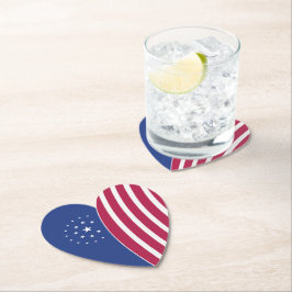 Posavasos De Papel Corazón de América