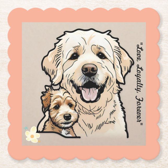 Posavasos De Papel "Corazones mugrientos" (Anverso)