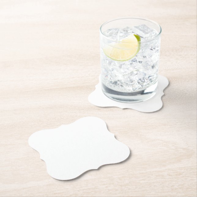 Posavasos De Papel Corchete blanco (In situ)