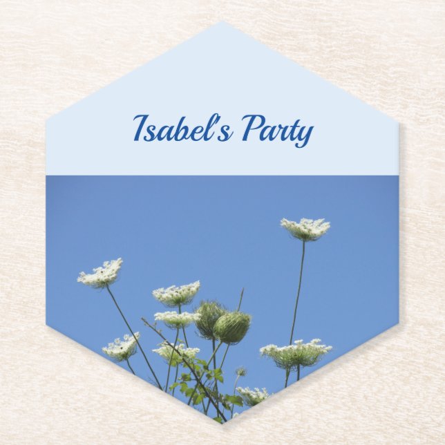 Posavasos De Papel Corfu Cream Wildflowers (Anverso)