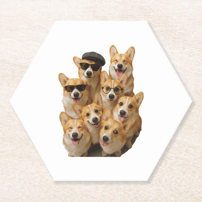 Posavasos De Papel Corgi (Anverso)