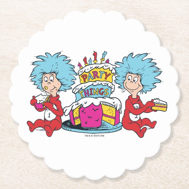 Posavasos De Papel Cosa Uno Cosa Dos Cosas de Fiesta (Anverso)