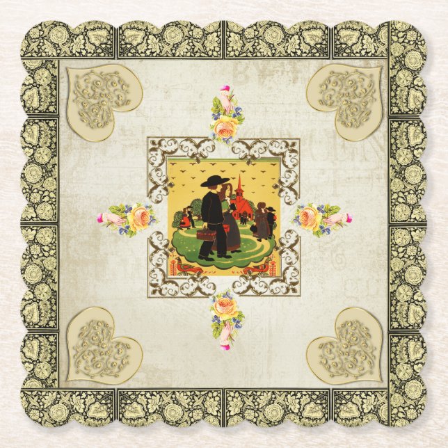 Posavasos De Papel cosquillas (Anverso)