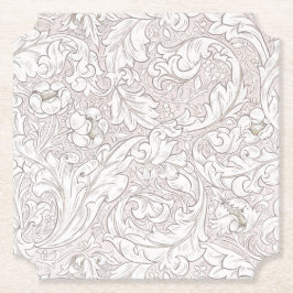 POSAVASOS DE PAPEL COSTERA DE PAPEL : WILLIAM MORRIS : PATRÓN FLORAL