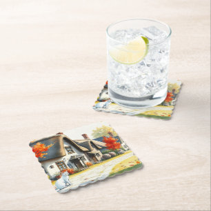 Posavasos De Papel Costura de papel de pintura de IA