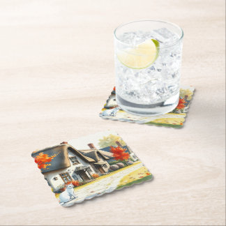 Posavasos De Papel Costura de papel de pintura de IA