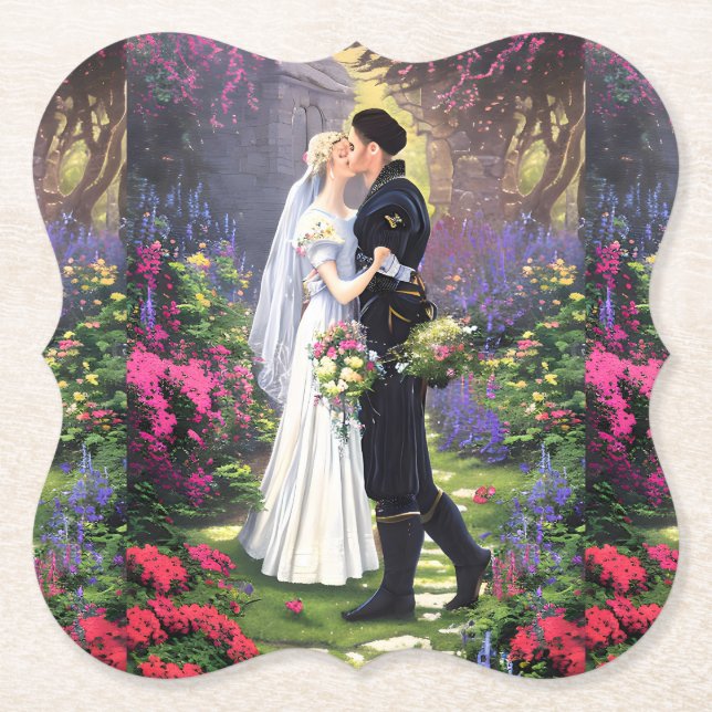 Posavasos De Papel Couple in The Park-56476 (Anverso)