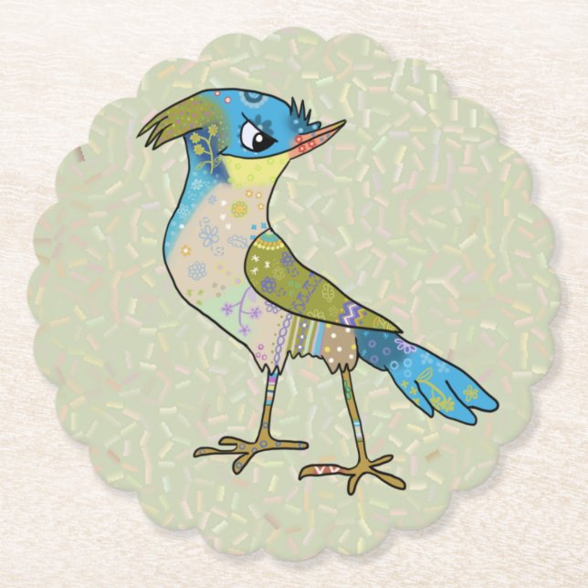 Posavasos De Papel Crazy Vogel  (Anverso)