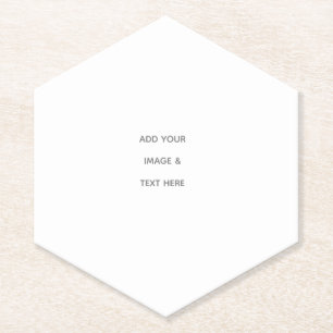 Posavasos De Papel Crea tu propio blanco