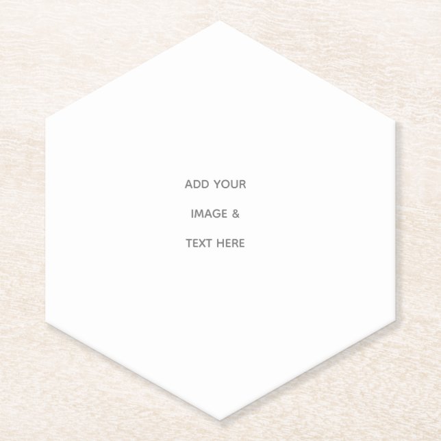Posavasos De Papel Crea tu propio blanco (Anverso)