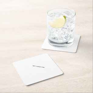 Posavasos De Papel Crea tu propio blanco