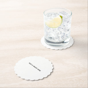 Posavasos De Papel Crea tu propio blanco