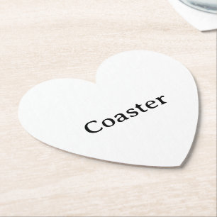 Posavasos De Papel Crea Tu Propio Corazón Personalizado Simple