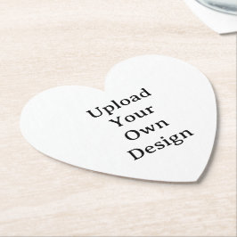 Posavasos De Papel Crea Tu Propio Corazón Personalizado Simple