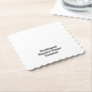 Posavasos De Papel Crea tu propio cuadrado escalonado de 4" x 4" pers