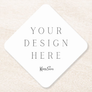 Posavasos De Papel Crea tu Propio Personalizado
