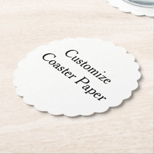 Posavasos De Papel crea tu propio redondeado escalonado personalizado