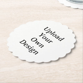 Posavasos De Papel Crea tu propio redondo escalonado simple personali