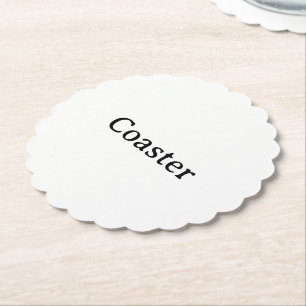 Posavasos De Papel Crea tu propio redondo escalonado simple personali