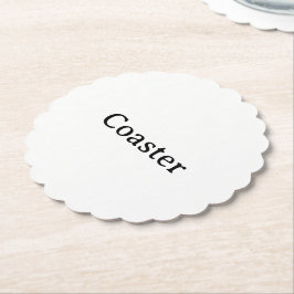 Posavasos De Papel Crea tu propio redondo ondulado de 4" x 4"