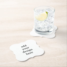 Posavasos De Papel Crea tu propio soporte personalizado simple