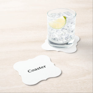 Posavasos De Papel Crea tu propio soporte personalizado simple