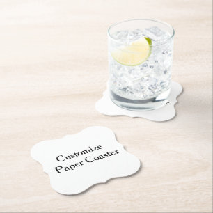 Posavasos De Papel crea tu propio soporte simple personalizado