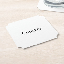 Posavasos De Papel Crea tu propio ticket de 4" x 4"