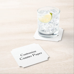 Posavasos De Papel crea tu propio ticket personalizado simple